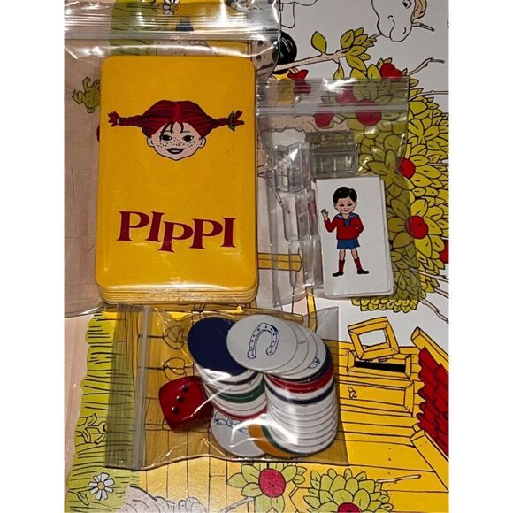 Vintage 1984 Pippi Longstocking "Pippi Langstrump" Danish Board Game  COMPLETE - Picture 6 of 6